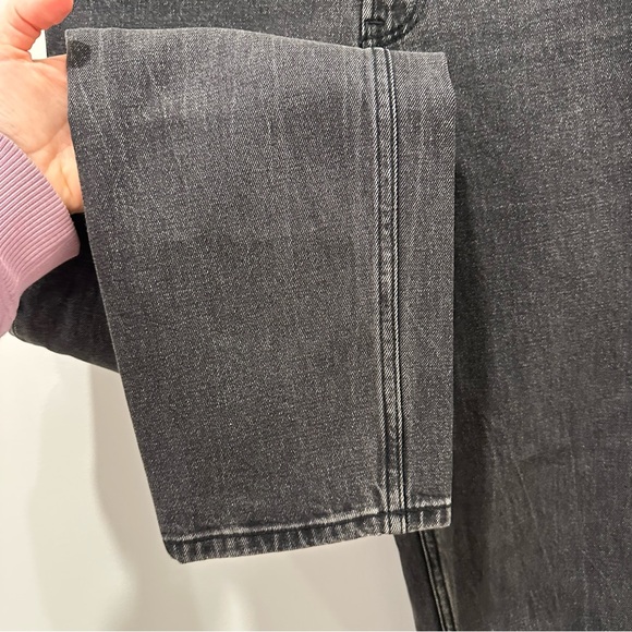 Abercrombie and Fitch The Mom High Rise Black Womens Size 27 Dark Straight Leg - Picture 8 of 16